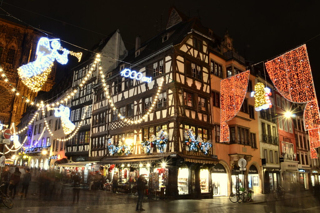 Mercado de Natal em Estrasburgo, na França
