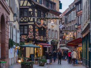 Mercado de Natal em Estrasburgo, na França